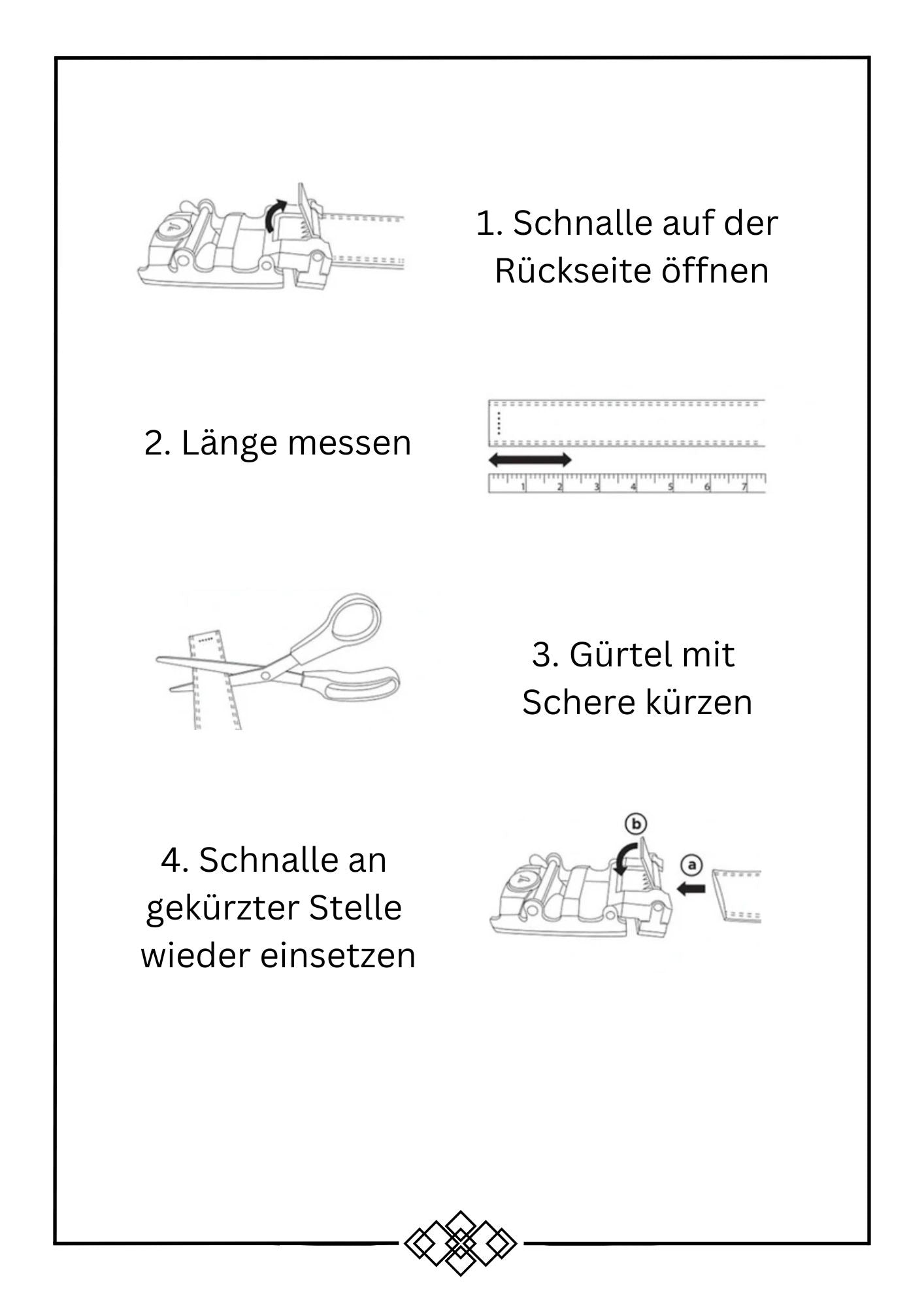 Automatikgürtel Damen und Herren silberfarbige Schnalle - KIKI - Mix & Match - stufenloser Gürtel - edelschnalle