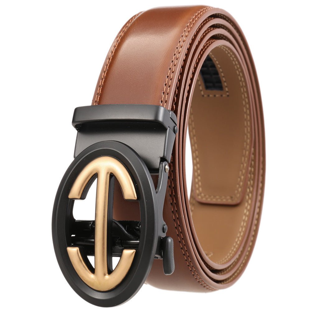 Automatikgürtel Damen und Herren goldfarbige Schnalle, Belté - Mix & Match - edelschnalle