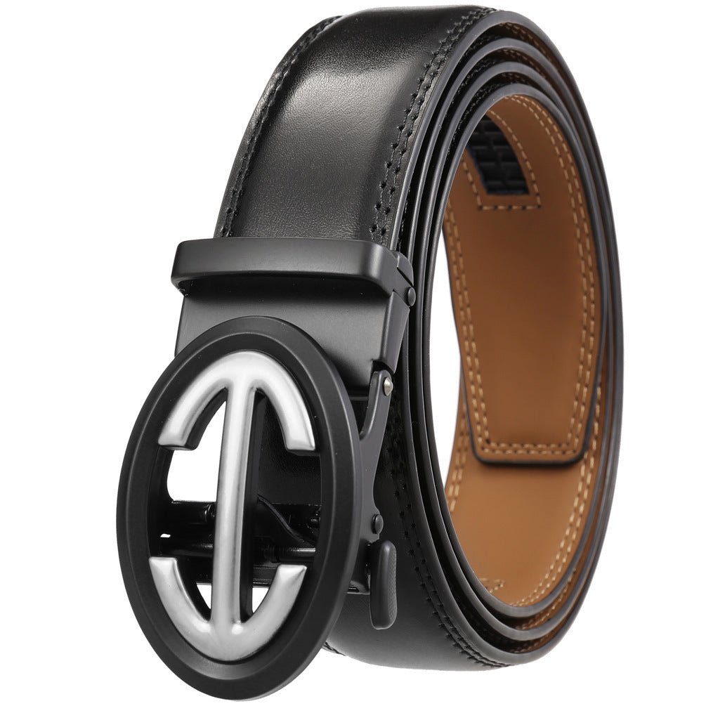 Automatikgürtel Damen und Herren silberfarbige Schnalle, Belté - Mix & Match - edelschnalle